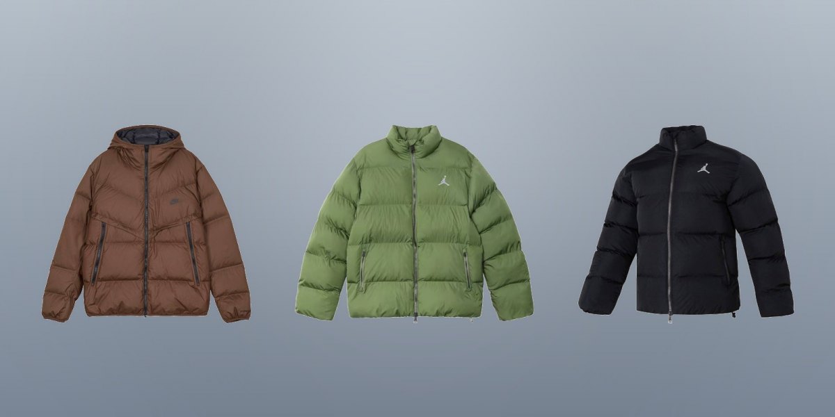 Мужской пуховик Nike, Jordan или Stone Island: натуральный пух, синтетика и длина