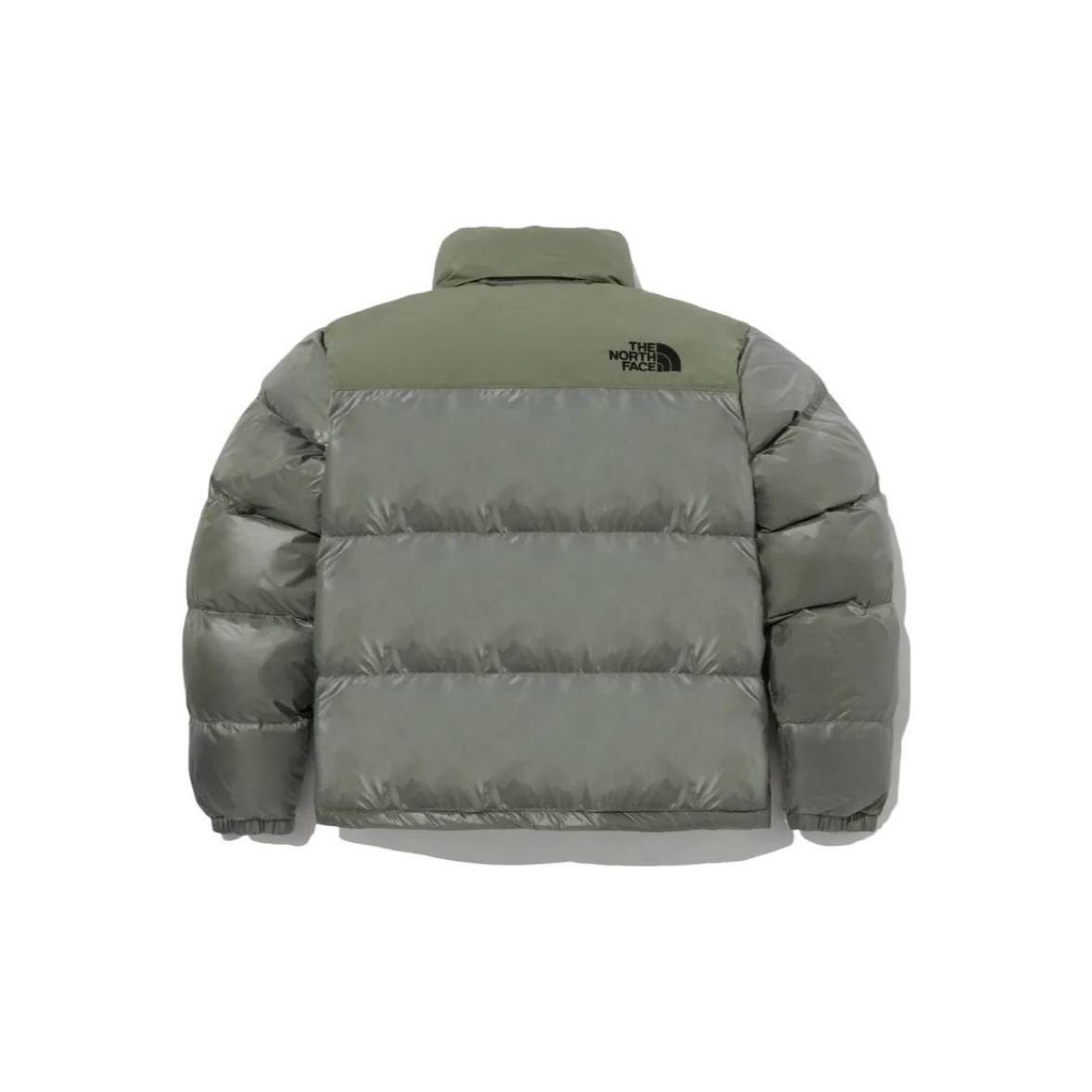 Пуховик The North Face Nuptse On Ball оливковый