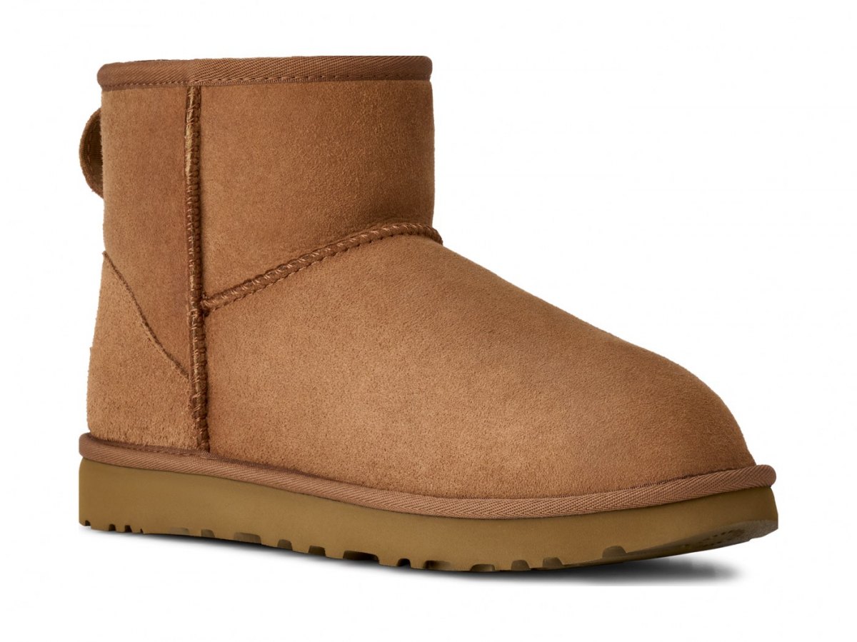 Угги UGG Classic Mini II каштанового цвета