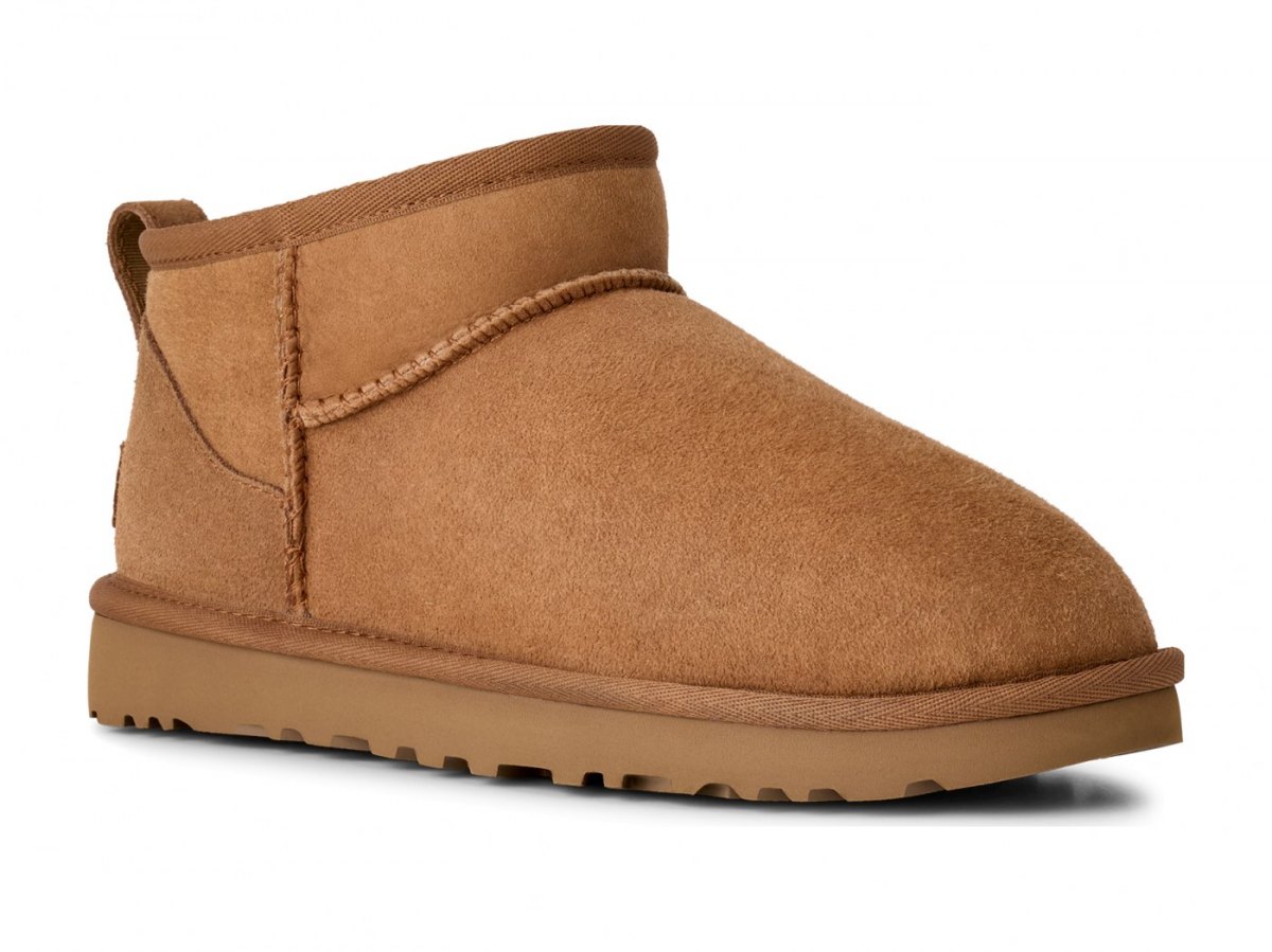Угги UGG Classic Ultra Mini каштанового цвета