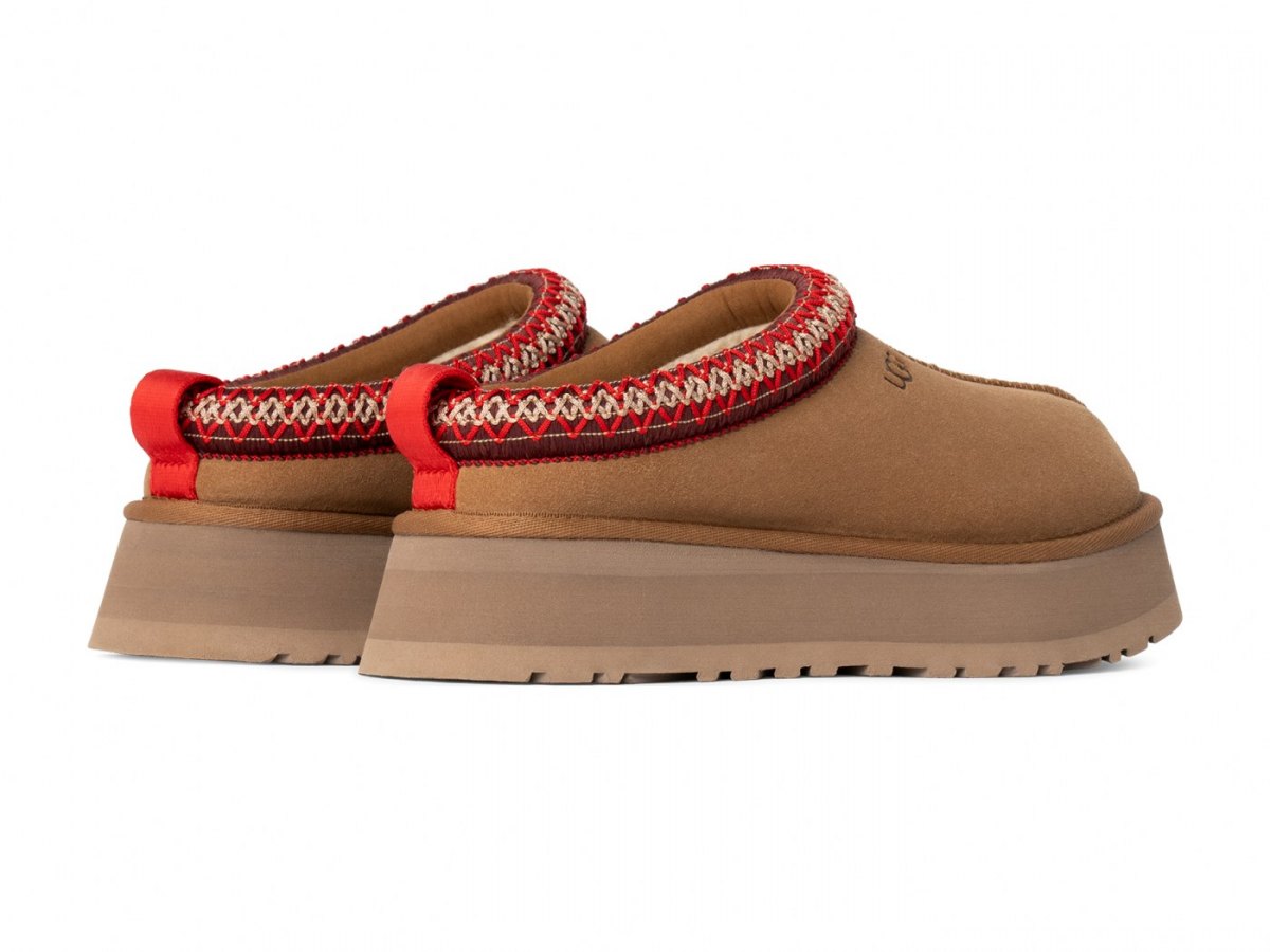 Слипоны UGG Tazz на платформе с плетёной тесьмой
